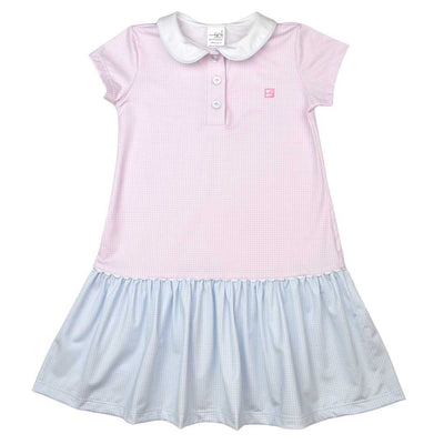 Darla Dress - Pink/Blue Mini Gingham Set
