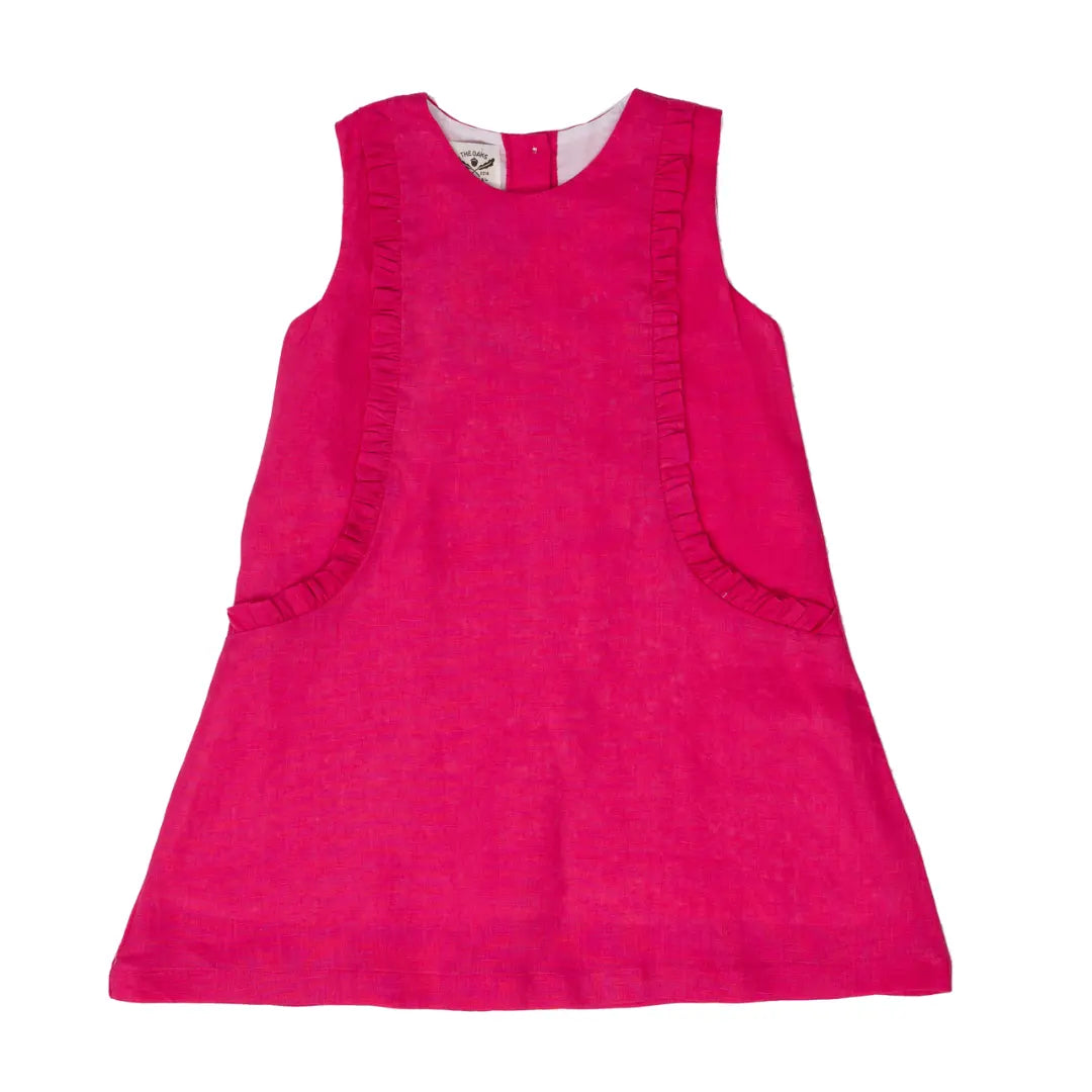 Kora Hot Pink Linen Dress – Ella Claire & Co