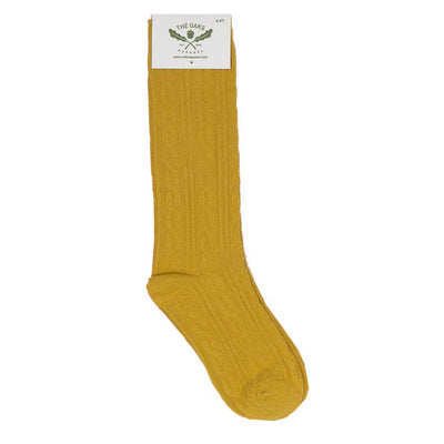 Mustard Ribbed Knee Socks The Oaks