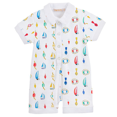 Let's Go Fishing Romper Baby Club Chic