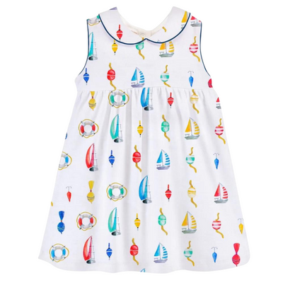 Let's Go Fishing Collared Dress Baby Club Chic