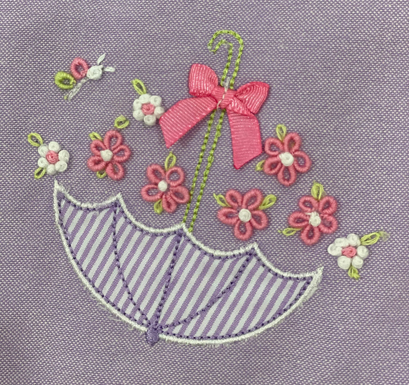 2 Piece Dress Lavender Parasol Pink Flower Will'beth