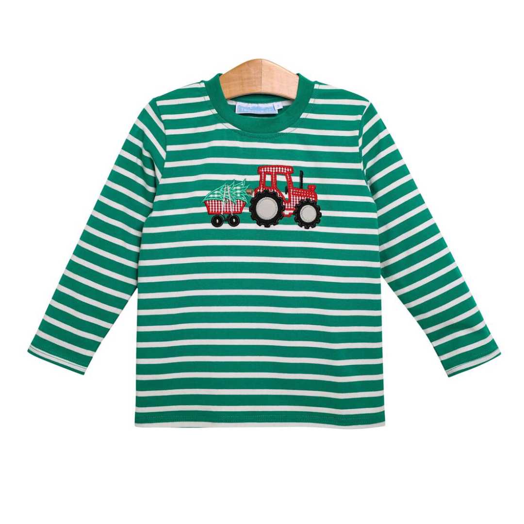 Christmas Tractor Appliqué Shirt Trotter Street Kids