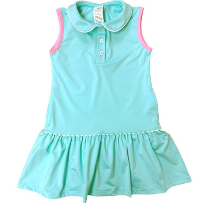 Darla Dress - Turquoise/Pink Set