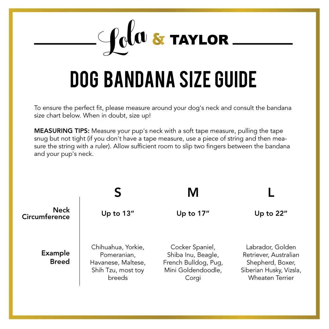 Fair Isle Fawn Dog Bandana Lola & Taylor