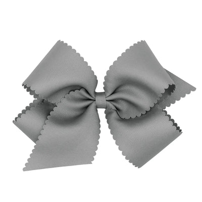 King Grosgrain Scalloped Bow Wee Ones