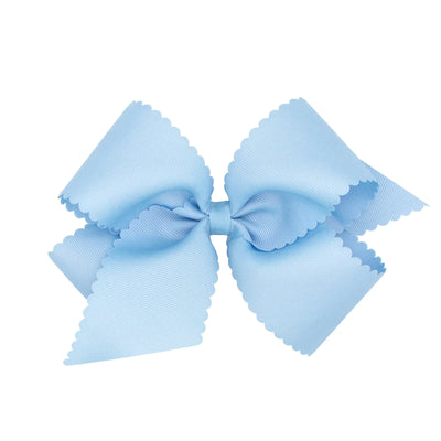 King Grosgrain Scalloped Bow Wee Ones