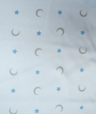 Light Blue Moon & Stars Burp Cloth LydaBaby