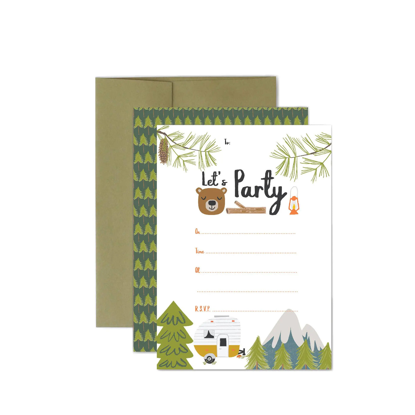 Little Camper - Party Invitations Lucy Darling