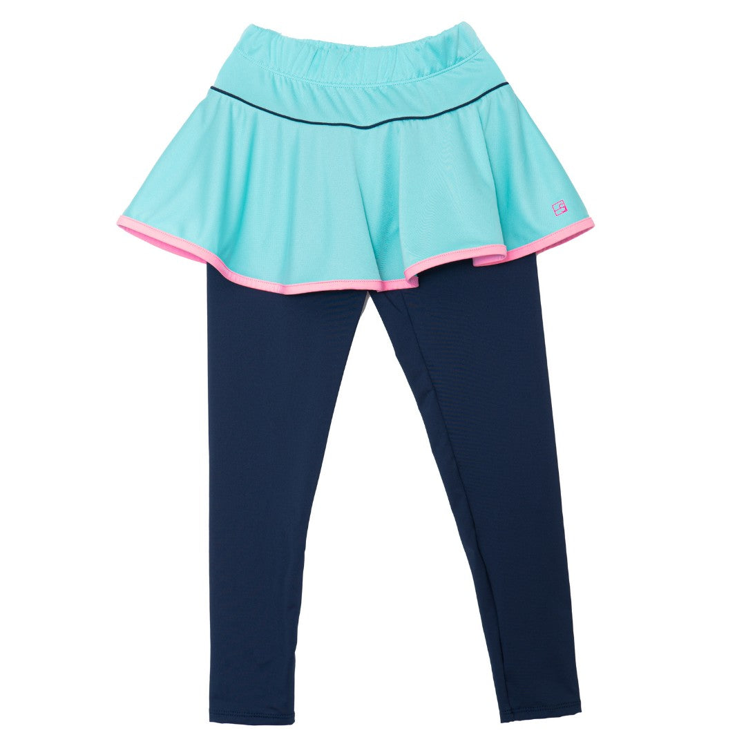 Mallory Legging Set - Turquoise/Navy/Pink Set