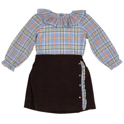 Paisley Fall Plaid Skirt Set The Oaks