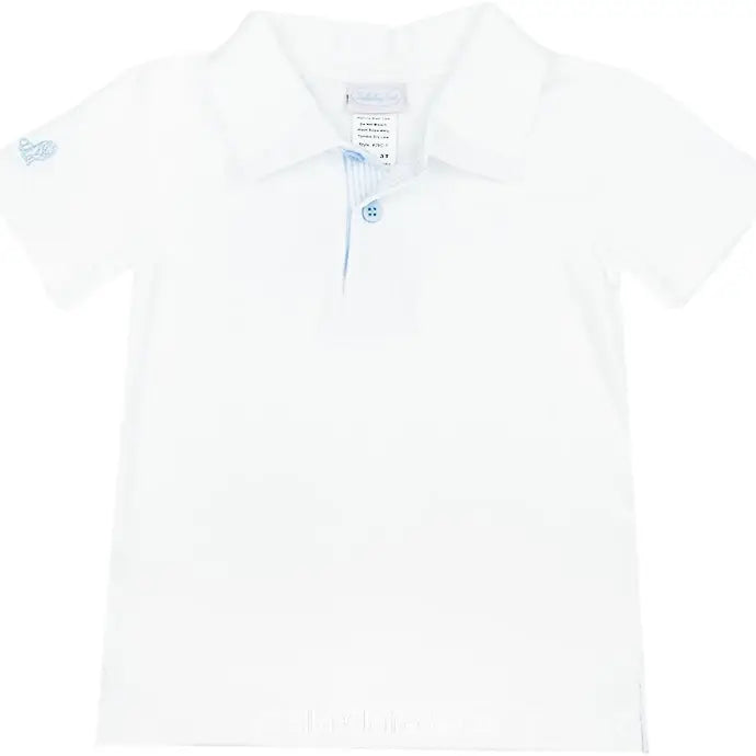 Parker Polo - White/Blue Lullaby Set