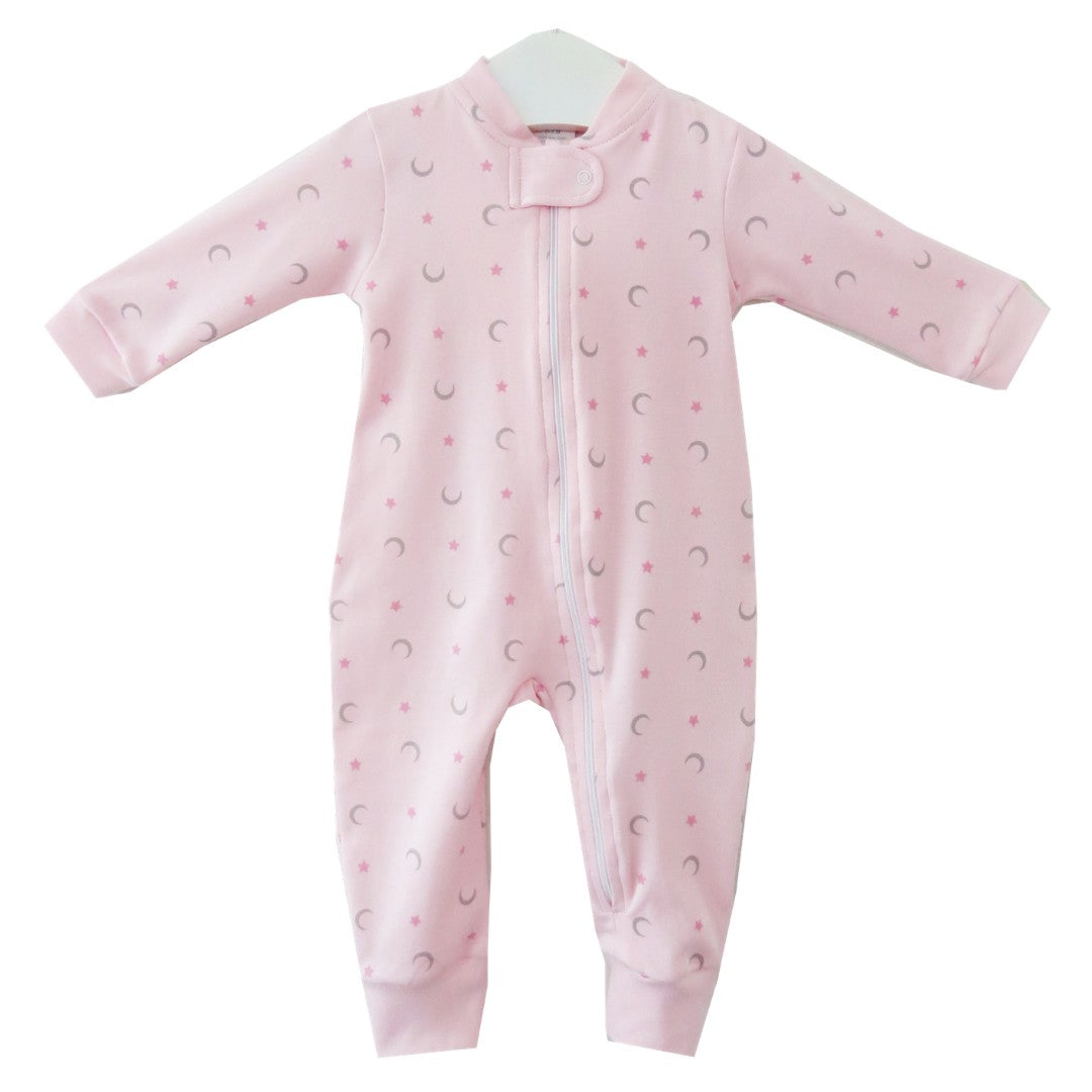 Pink Moon and Stars Onesie LydaBaby
