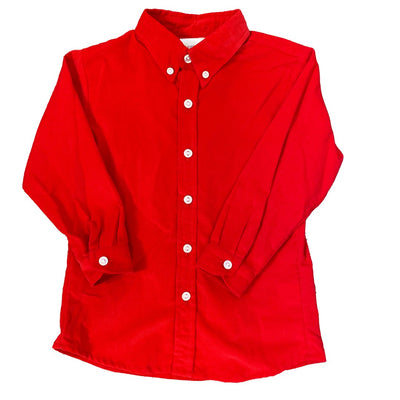 Red Corduroy Dress Shirt Zuccini Kids