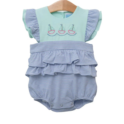 Sailboat Embroidery Flutter Bubble Trotter Street Kids