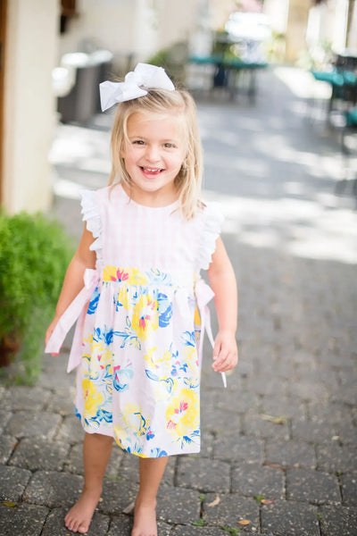 Seaside Sun Dress with Side Bows Sage & Lilly