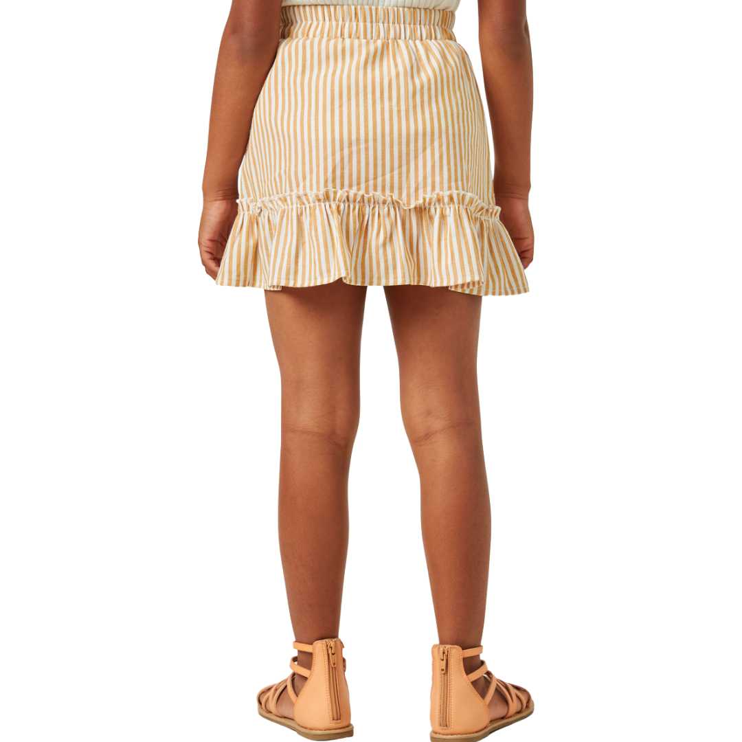 Striped Asymmetric Ruffle Skirt Hayden Girls