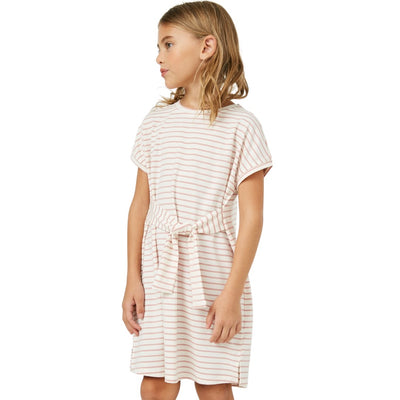 Striped Tie-Waist T-Shirt Dress Hayden Girls