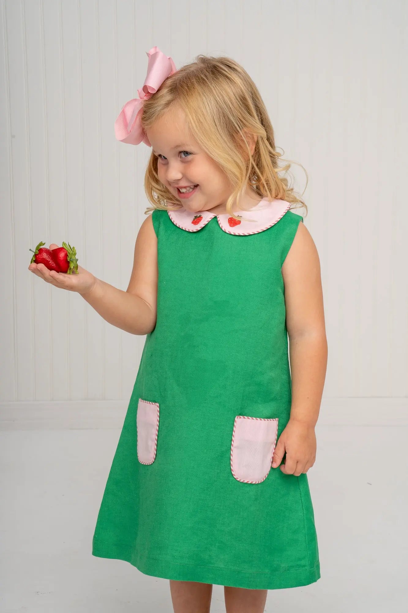 Virginia Green Strawberry Dress The Oaks