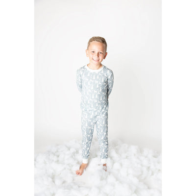 White Christmas Bamboo Pajama Set Emerson and Friends